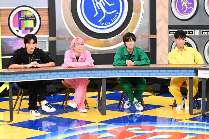 目黒蓮、佐久間大介、阿部亮平、岩本照(C)TBS