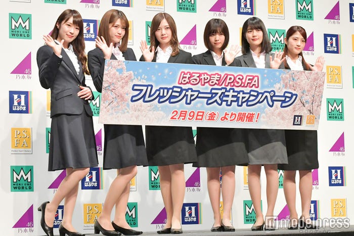 高山一実、松村沙友理、白石麻衣、西野七瀬、生田絵梨花、若月佑美(C)モデルプレス