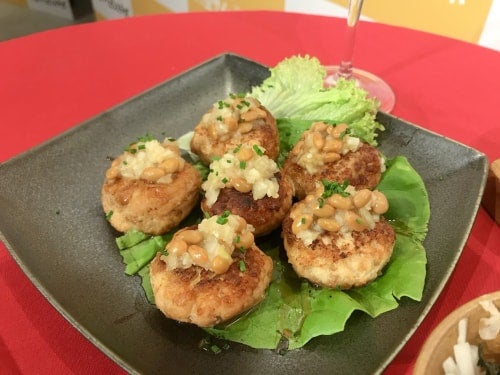 納豆ふわふわ鶏つくね