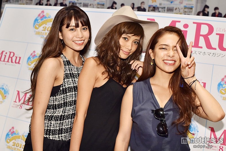 インタビューに応じた（左から）安部ニコル、小泉梓、尾崎紗代子【モデルプレス】