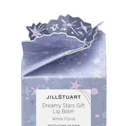 「ドリーミースターズギフト リップバーム ホワイトフローラル」パッケージ（C）JILL STUART Beauty