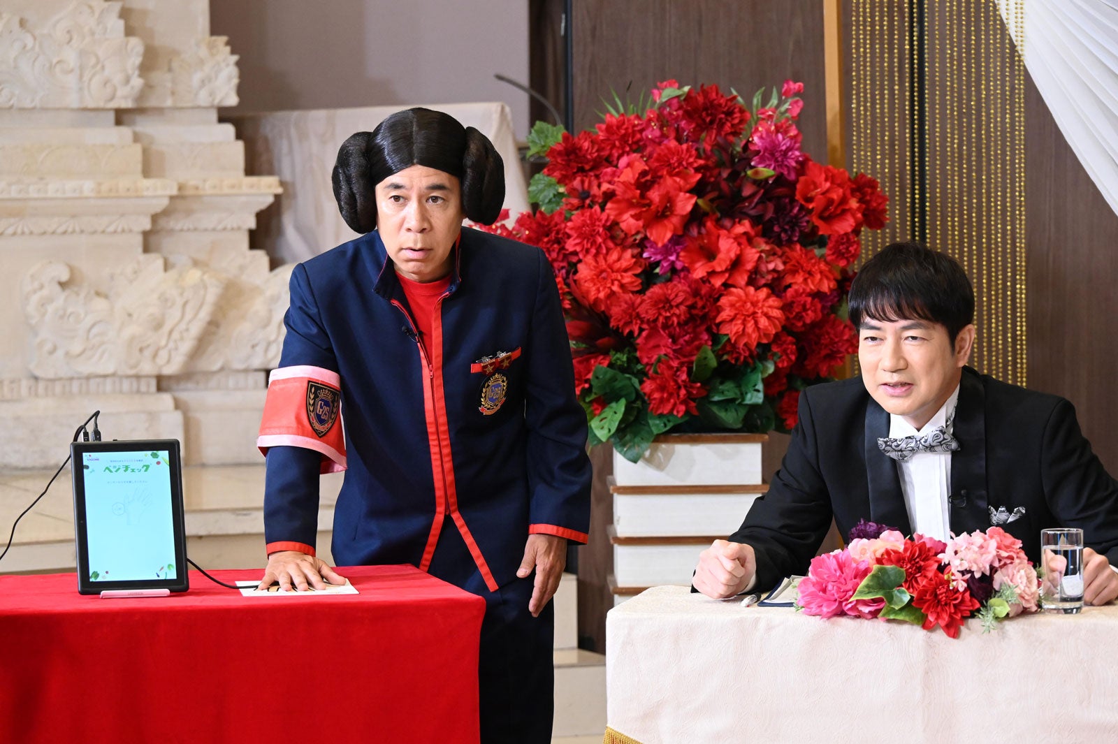 岡村隆史、羽鳥慎一アナ（C）日本テレビ