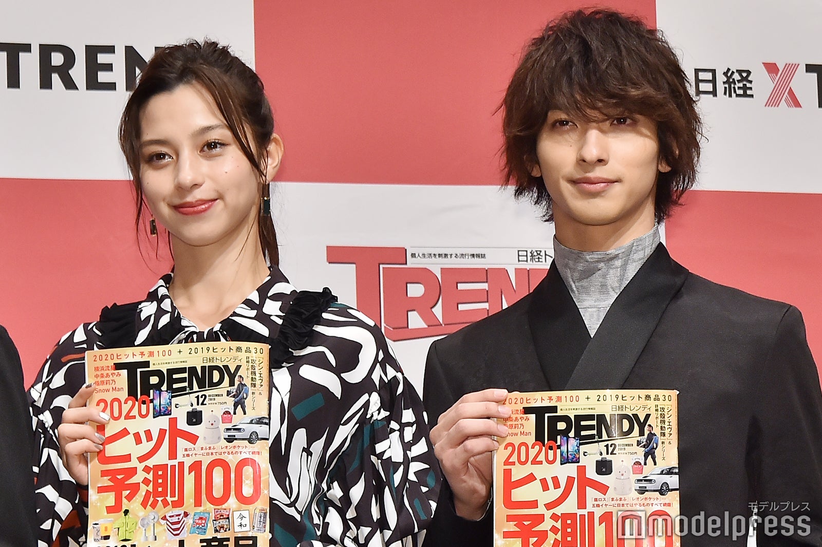 「今年の顔」に選出された中条あやみ、横浜流星（C）モデルプレス