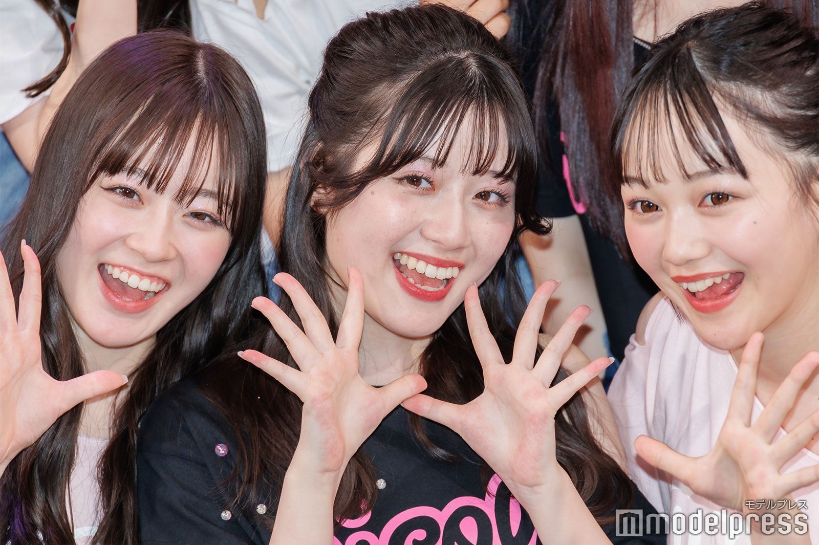 足川結珠、河村果歩、藤野有紗（C）モデルプレス