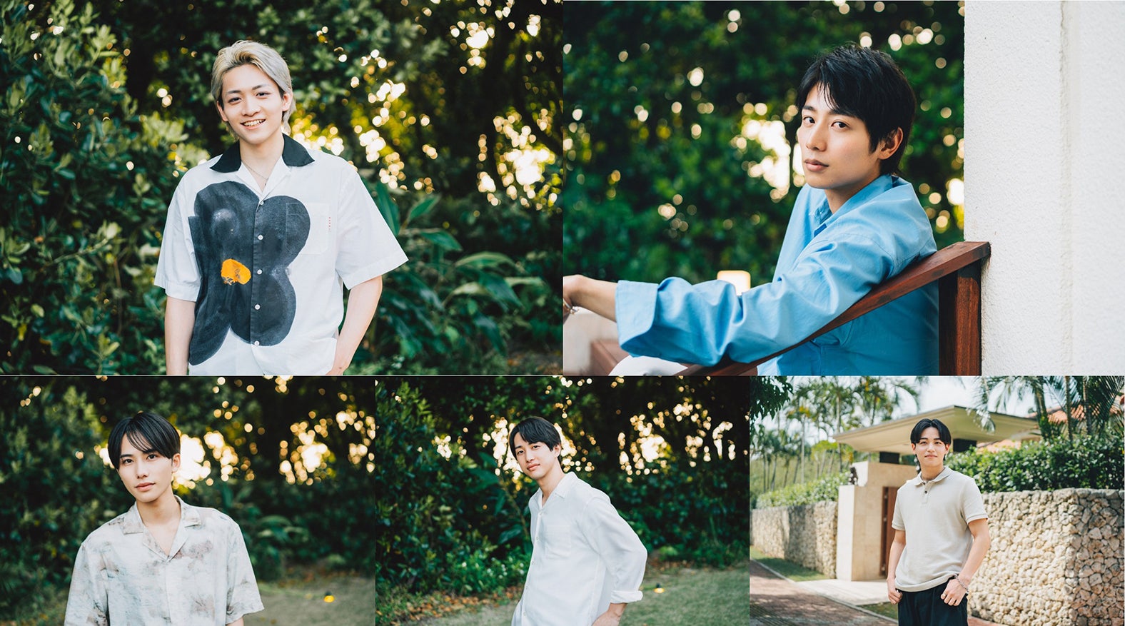 （左上から）いぶき、かいり、たつや、ためくに、まさお（C）CJ ENM CO., LTD. All Rights Reserved（C）AbemaTV,Inc.