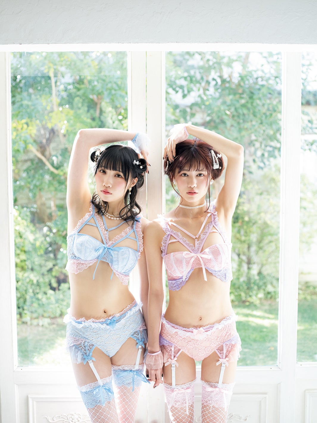 従妹アイドル”「FES☆TIVE」青葉ひなり＆土光瑠璃子、ランジェリー姿