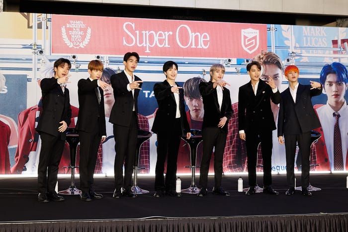 SuperM/テン、ベクヒョン、ルーカス、テミン、テヨン、カイ、マーク(提供写真)