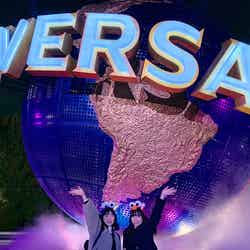 ユニバーサル・グローブ前※パークのシンボルも夜になると雰囲気が一変 (北海道/20代女性)/画像提供:ユー・エス・ジェイ