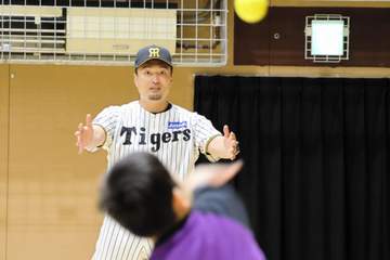 阪神・秋山拓巳BA 子供たちの「野球をやりたい」の声が「一番うれしい言葉」 富山市内の支援学校を訪問