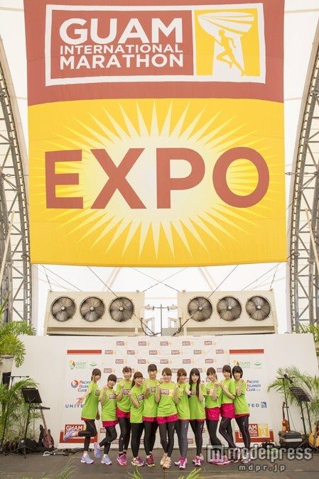 AKB48マラソン部のグアム選抜メンバー／（C）グアムインターナショナルマラソン