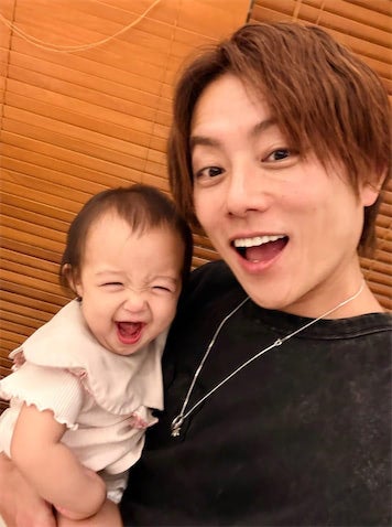 杉浦太陽、次女・夢空ちゃんの全力"くしゃ顔"にもうメロメロ「帰宅したらこの笑顔」
