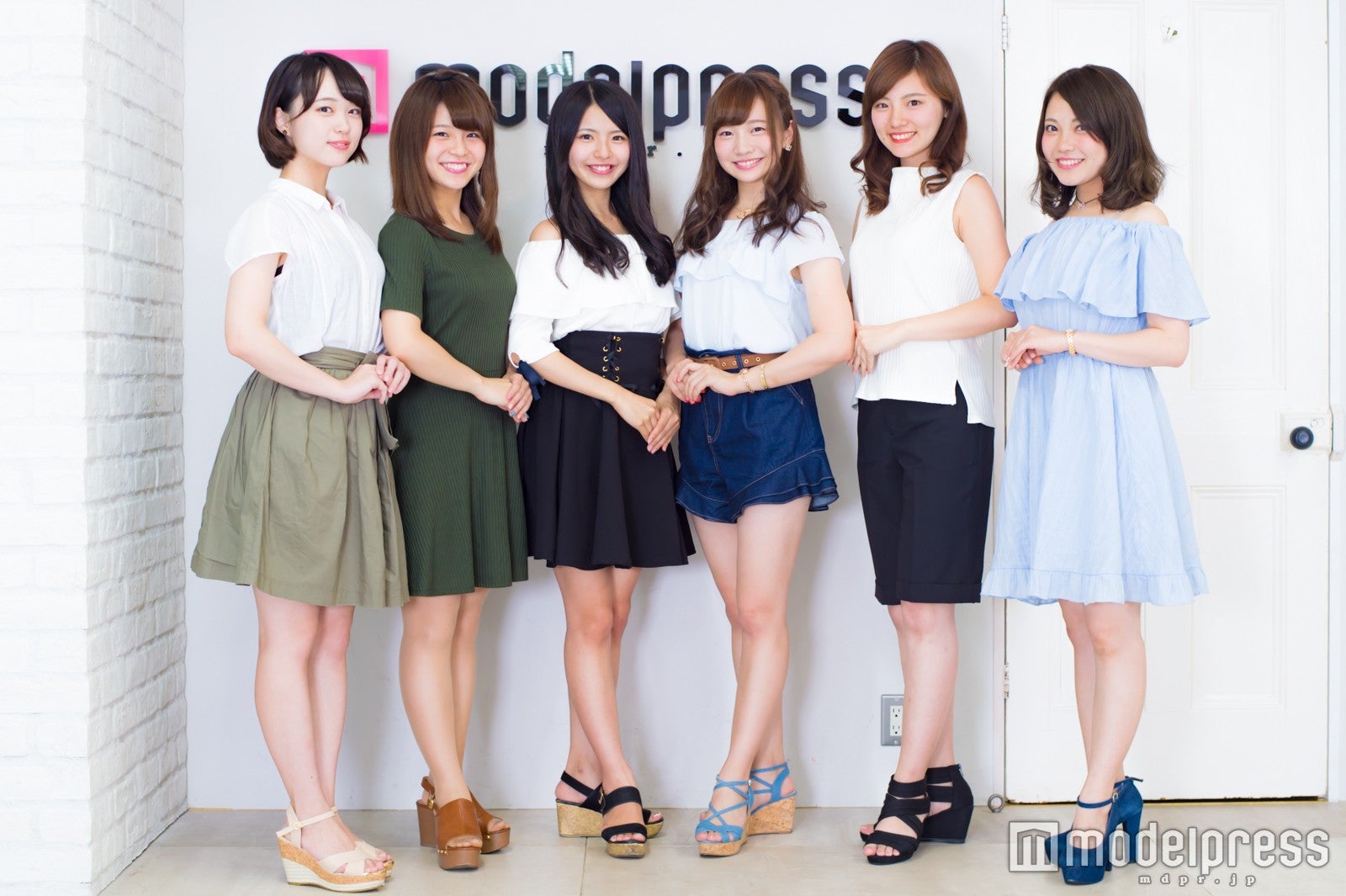 （左から）内田雪絵、江端彩、松田有紗、松吉亜樹奈、森本純代、成合優茉（C）モデルプレス