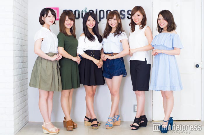 (左から)内田雪絵、江端彩、松田有紗、松吉亜樹奈、森本純代、成合優茉(C)モデルプレス