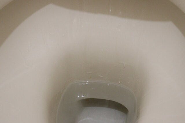 トイレ用洗浄剤　使用前