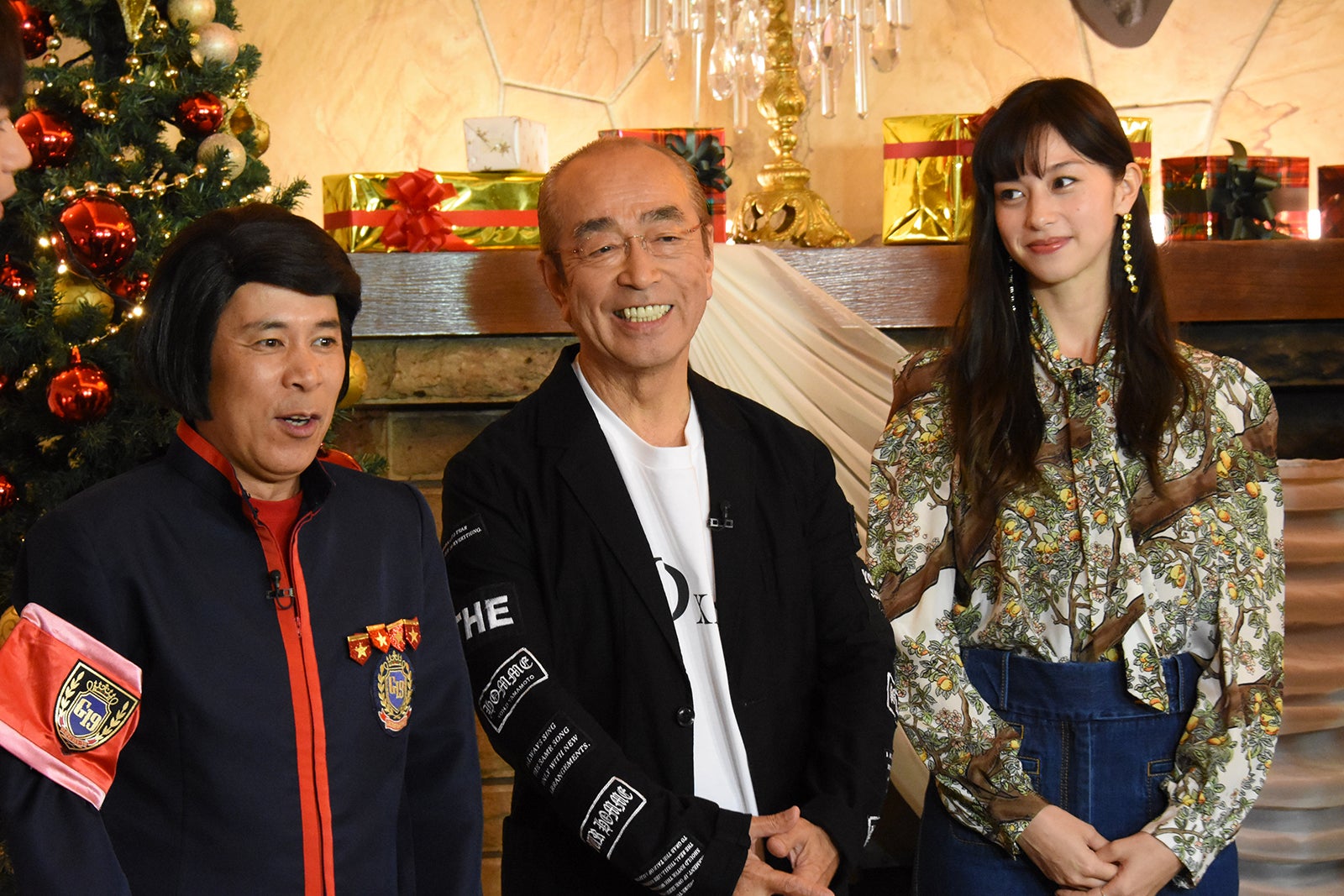 岡村隆史、志村けん、中条あやみ（C）日本テレビ