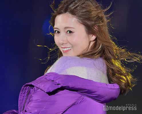 乃木坂46白石麻衣、パープルのカジュアルコーデで可愛さ炸裂<TGC北九州2018>
