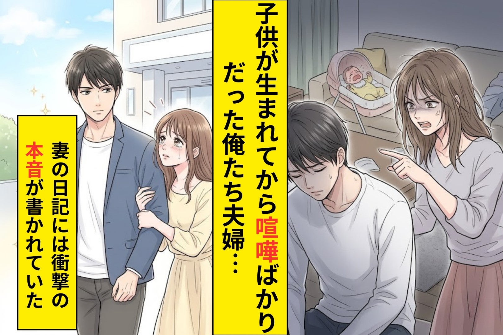 「結婚してよかったと思ったことない」と言った妻→離婚届の日に見つけた妻の日記