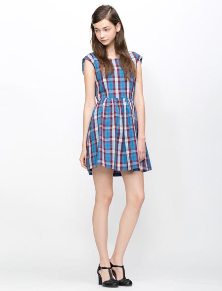 チェックワンピース「riana」¥10,368(税込)