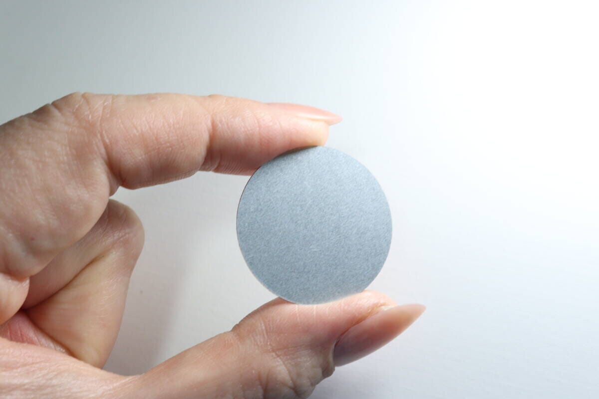 マグネットシート（補助プレート付、丸、3セット、シルバーカラー）　サポートグッズ