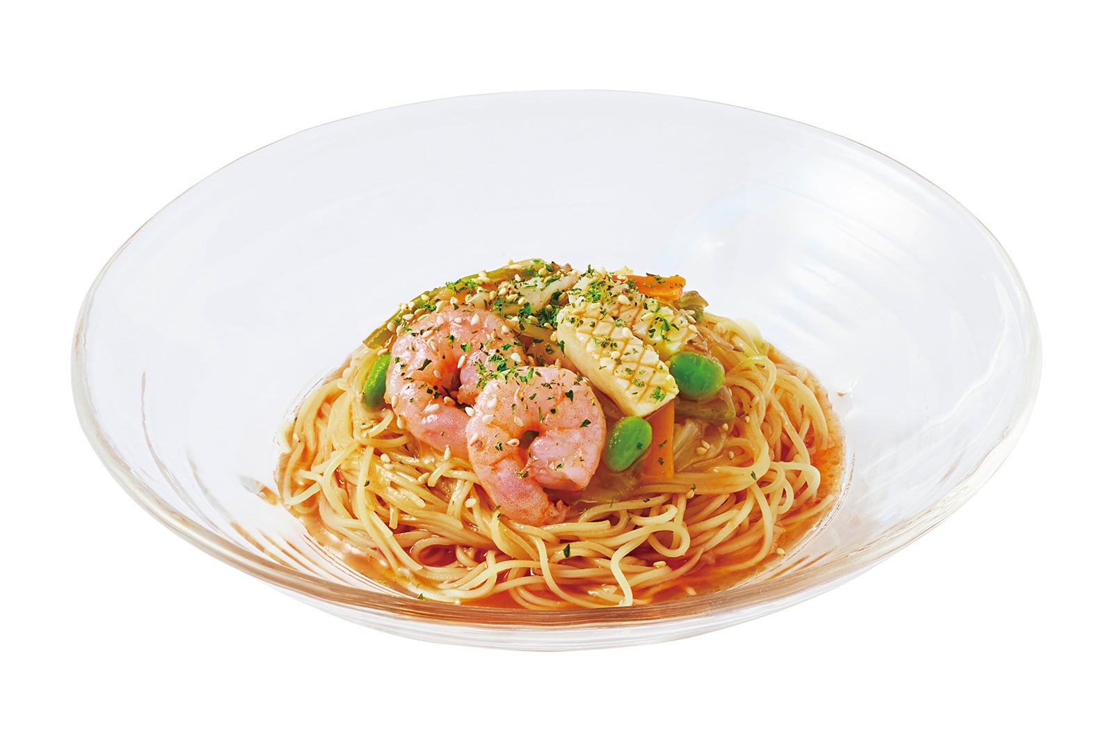 トマトレモン塩スープの海鮮野菜涼風麺671円／提供素材