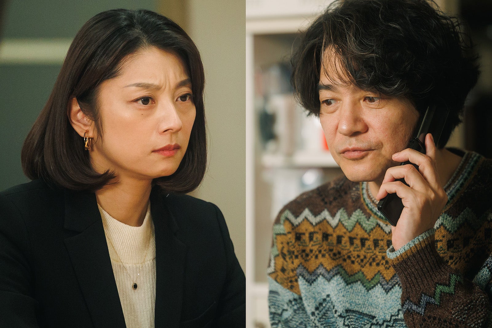 小池栄子、吉岡秀隆「コタツがない家」第8話より（C）日本テレビ