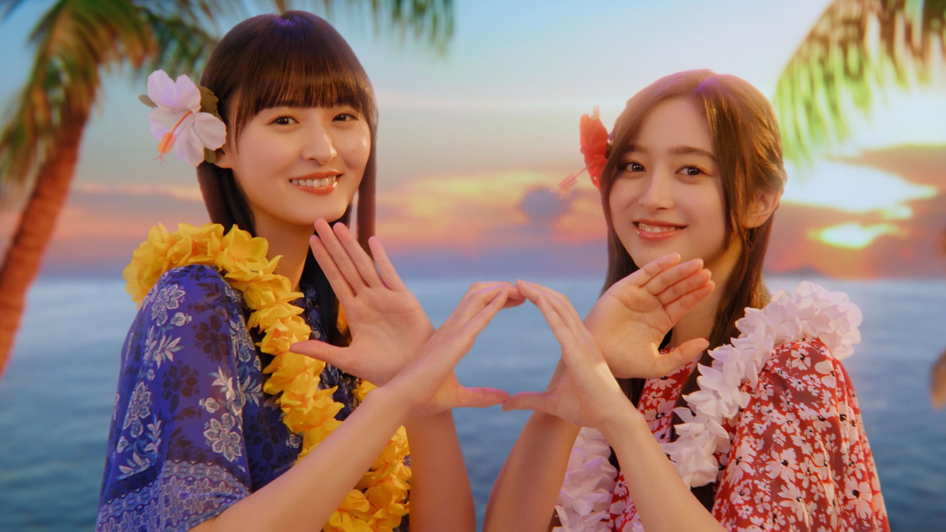 遠藤さくら、井上和／新TVCM「オハナとずっと一緒」篇より（C）Disney