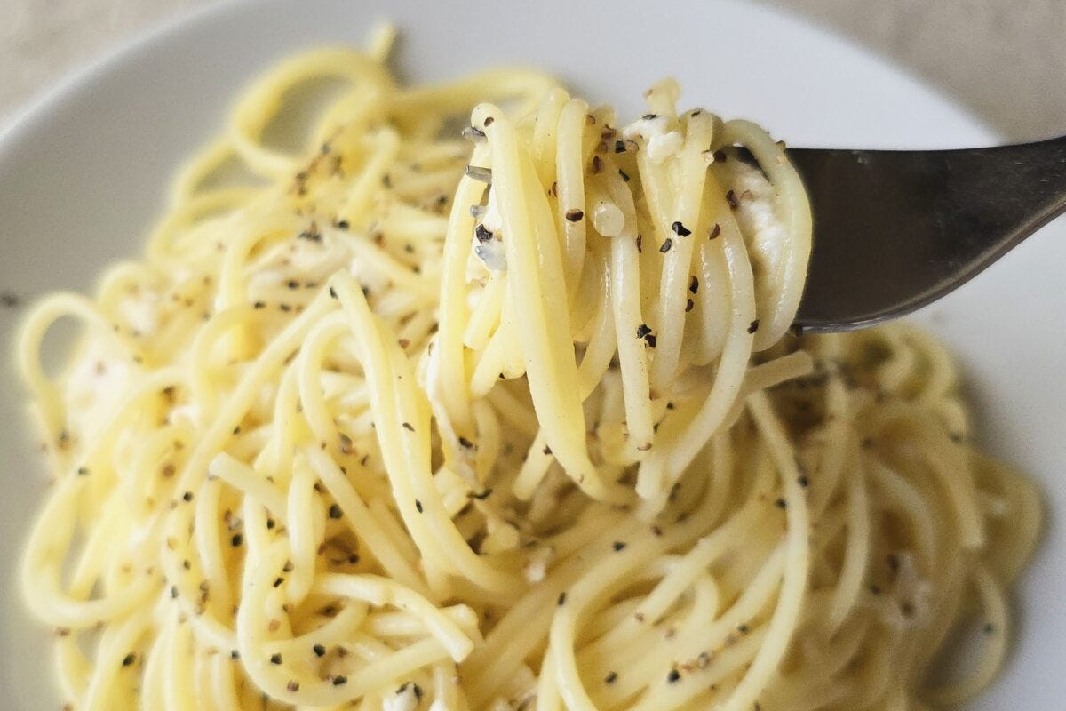 クリームチーズパスタ・実食