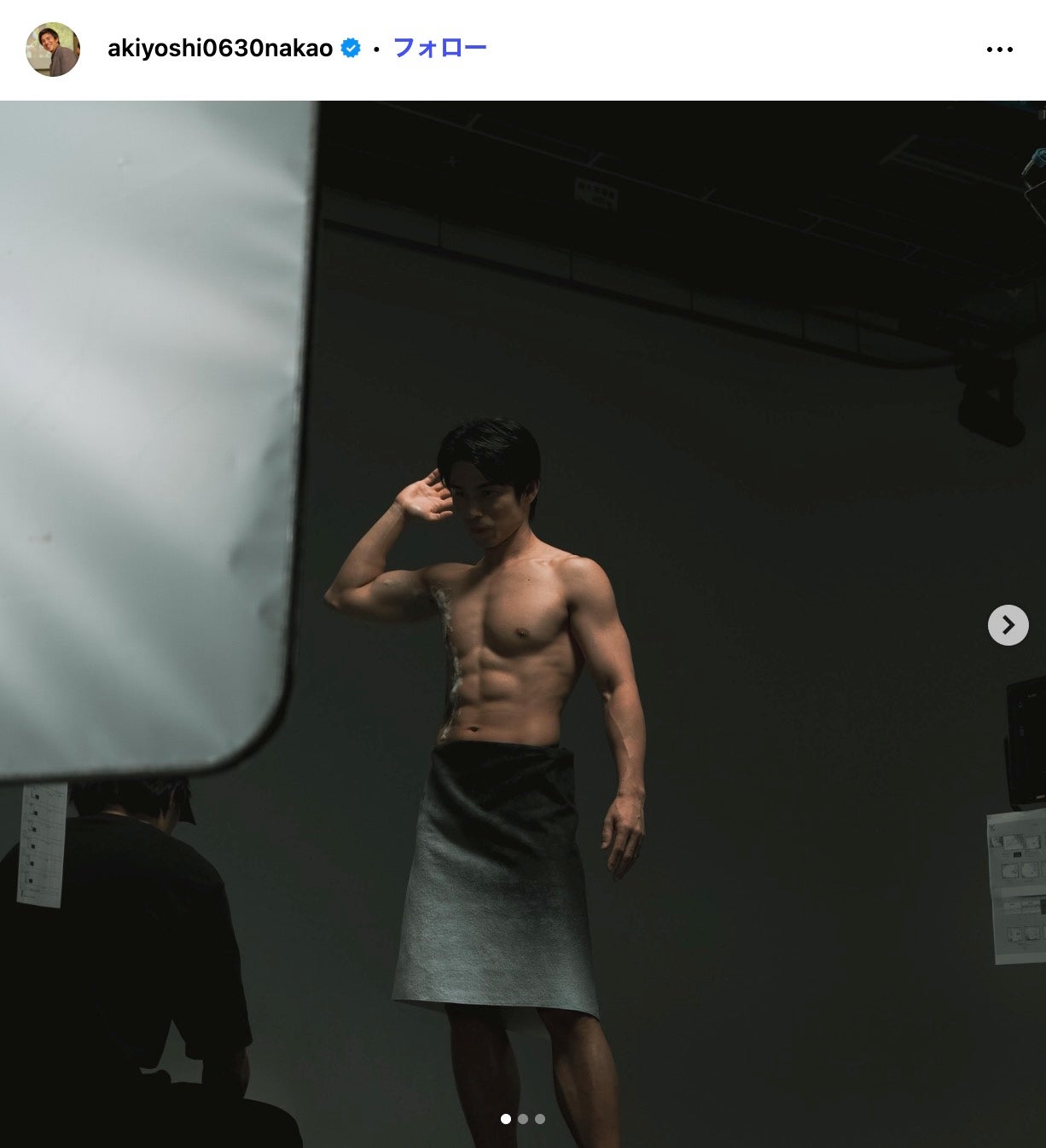 中尾明慶Instagramより