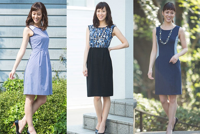 ウエストきゅっ！なノースリワンピで大人っぽくスタイルアップ