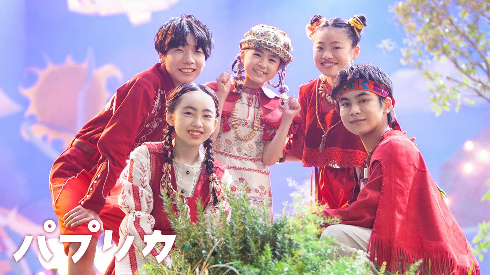 Foorin／（前列左から）もえの、ひゅうが（後列左から）たける、ちせ、りりこ（C）NHK