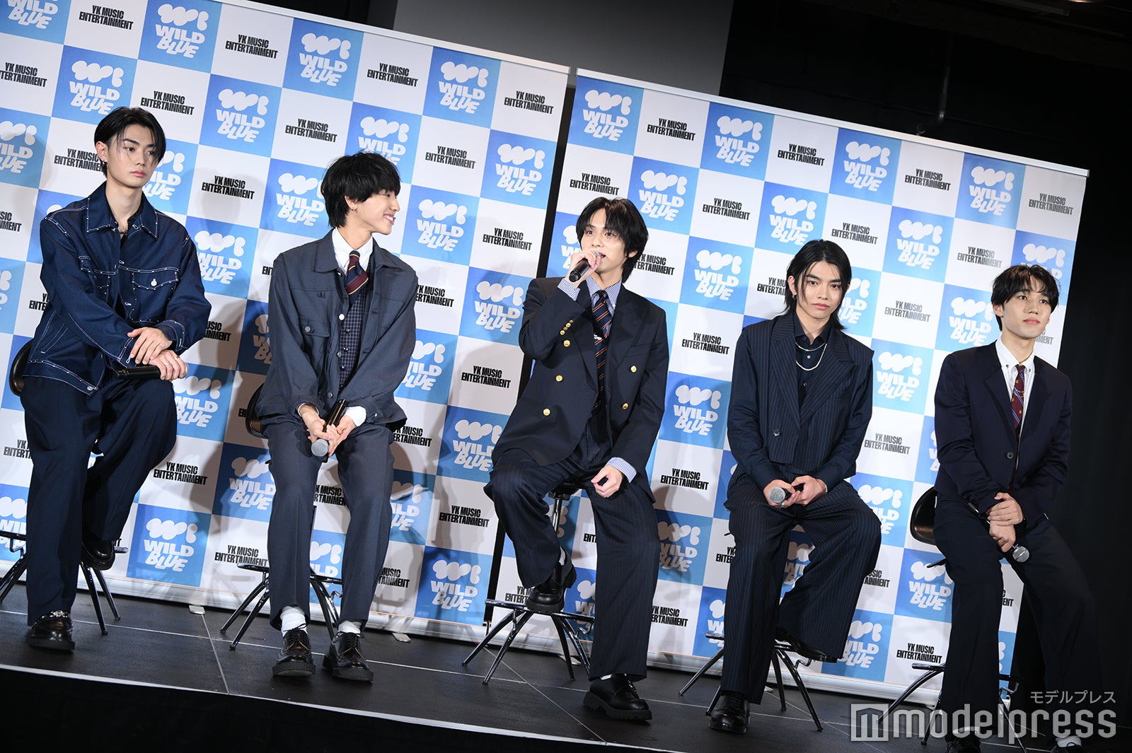WILD BLUE（左から）鈴陽向、池田優斗、山下幸輝、宮武颯、鈴川直弥（C）モデルプレス