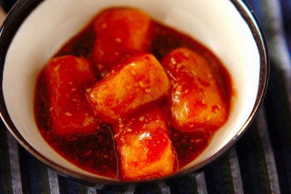 餅のコチュジャン和え