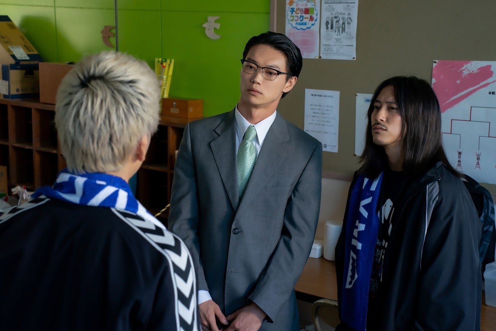 長谷川慎、笠松将、佐野岳「レッドブルー」最終話（C）「レッドブルー」製作委員会・MBS（C）波切敦／小学館