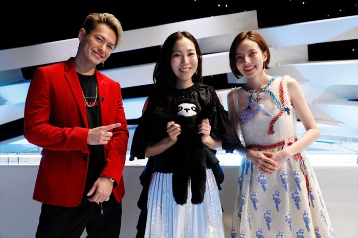 今市隆二、露崎春女、ベッキー/音楽番組「LOVE or NOT♪」より(提供画像)