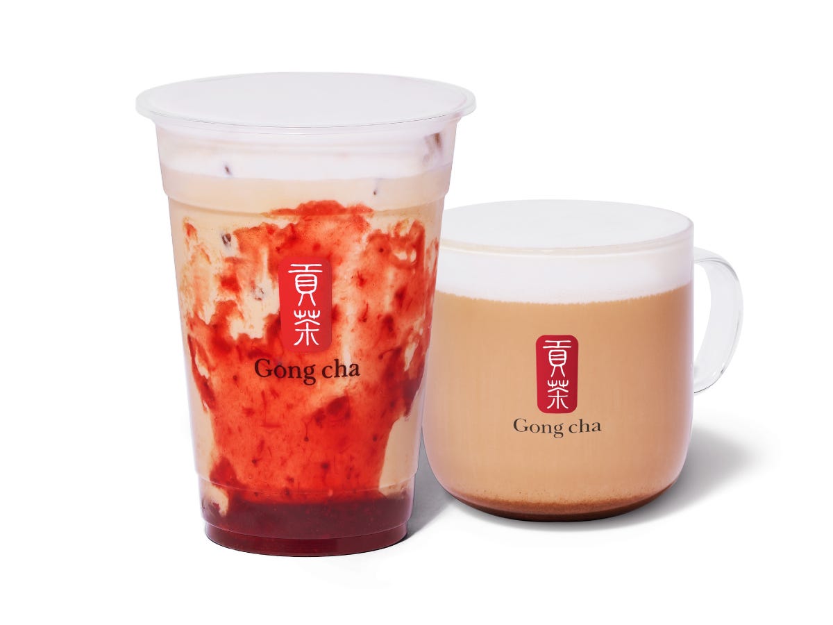 ゴンチャ新作「メリースパイス ストロベリー ミルクティー」5種のスパイス&ベリー風味のクリスマスティー