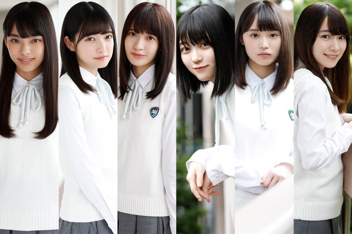 欅坂46に加入した(左から)遠藤光莉、大園玲、大沼晶保、幸阪茉里乃、増本綺良、守屋麗奈(提供画像)