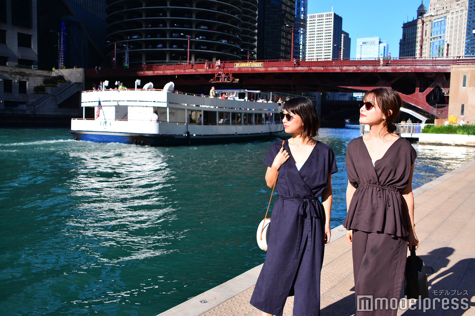 観光船が行き交うリバーウォーク（C）モデルプレス