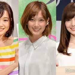 6月11日に一番読まれたニュースは？（左から）大原櫻子、本田翼、白石麻衣（C）モデルプレス