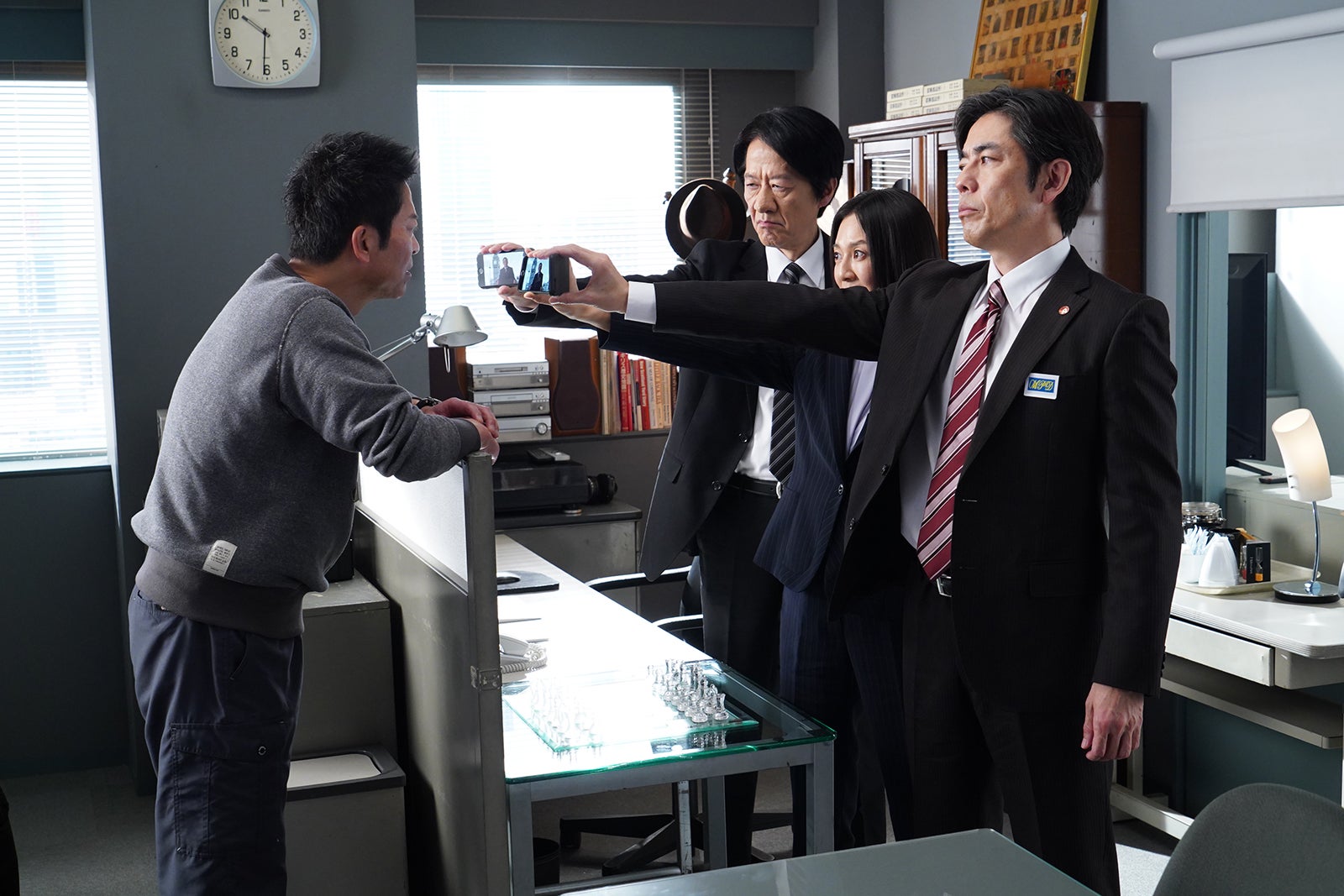 寺脇康文、川原和久、篠原ゆき子、山中崇史「相棒season22」最終回SPより（C）テレビ朝日