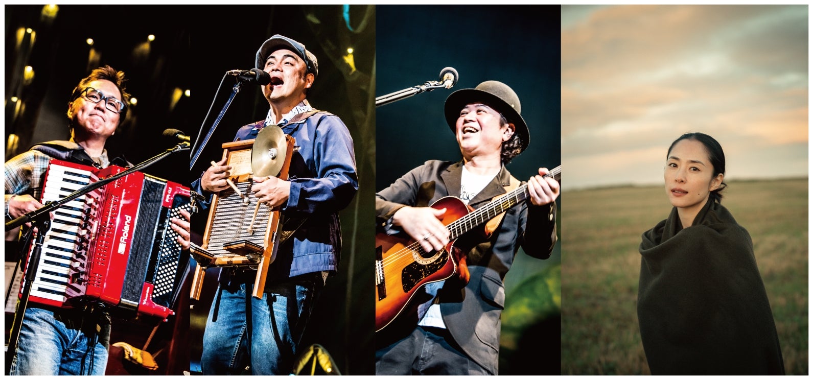 BEGINと深津絵里（提供画像）