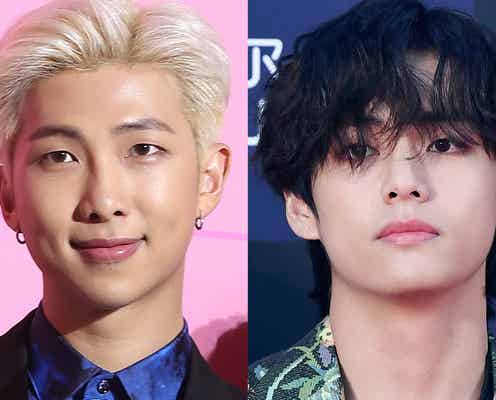 BTS・RM&V、軍服姿の2ショット公開 揃って最精鋭訓練兵の表彰受ける