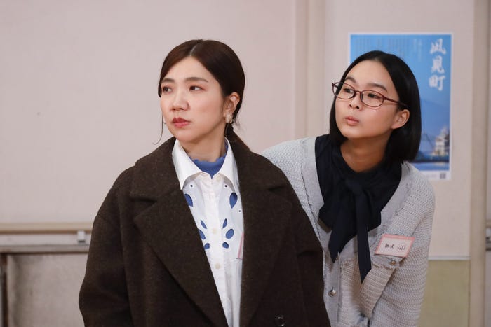 福田麻貴、白河れい「婚活1000本ノック」第10話より(C)フジテレビ