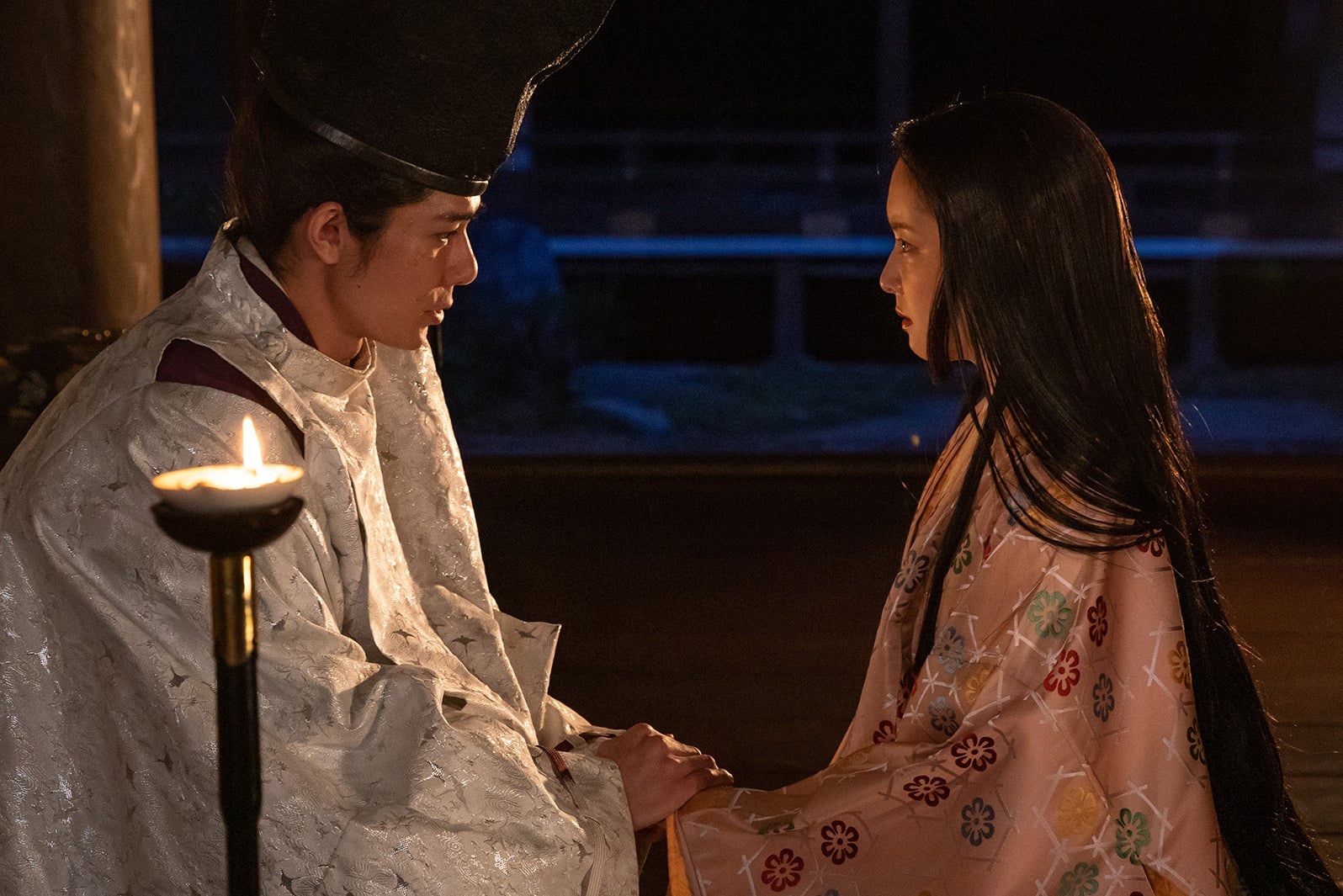 実朝と千世のシーンは多くの感動を呼んだ／柿澤勇人、加藤小夏「鎌倉殿の13人」（C）NHK