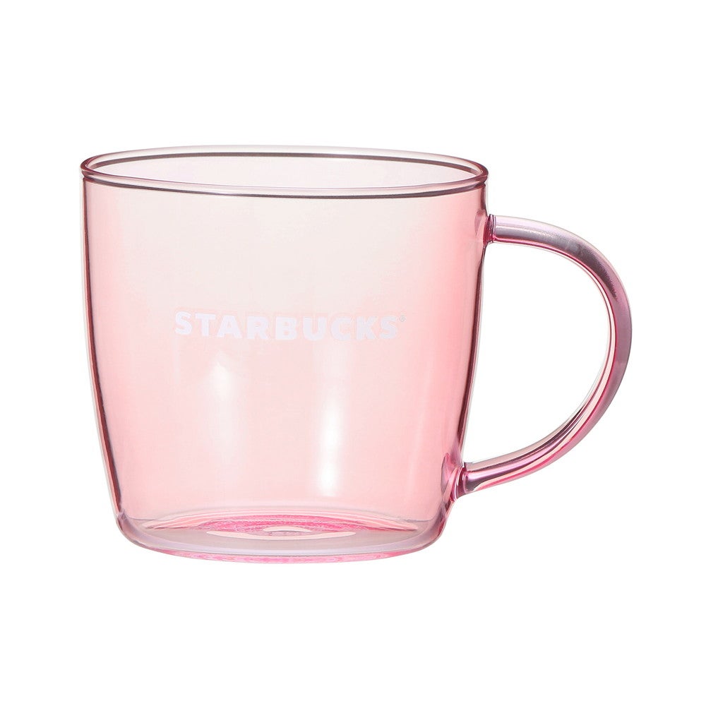 耐熱グラスマグピンク355ml ¥2,530／画像提供：スターバックス コーヒー ジャパン