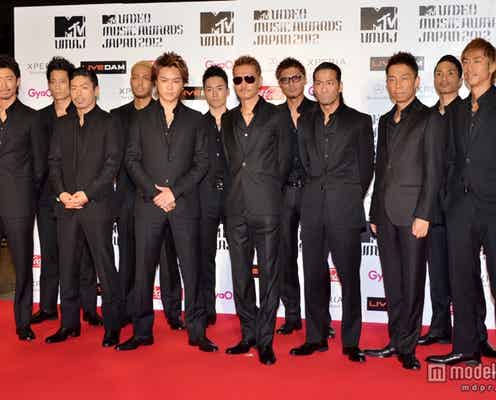 <速報>EXILE、ブラックスーツ統一で圧倒的存在感 「MTV VMAJ」レッドカーペットに登場