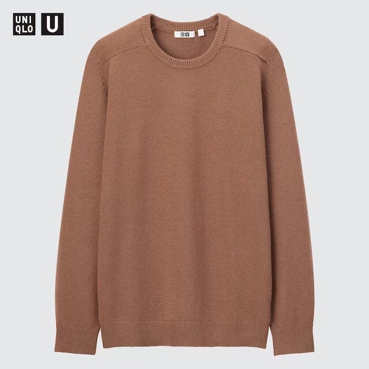 ユニクロ　uniqlo　おすすめ　オススメ　コスパ　2022　冬　メンズ　ニット　セーター　クレープウールクルーネックセーター　コラボ　Uniqlo