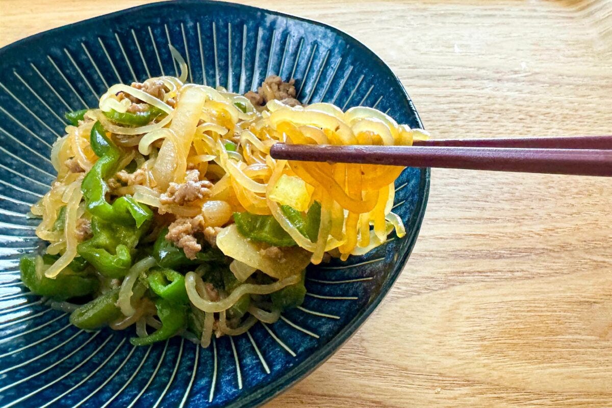 しらたきの生姜焼き