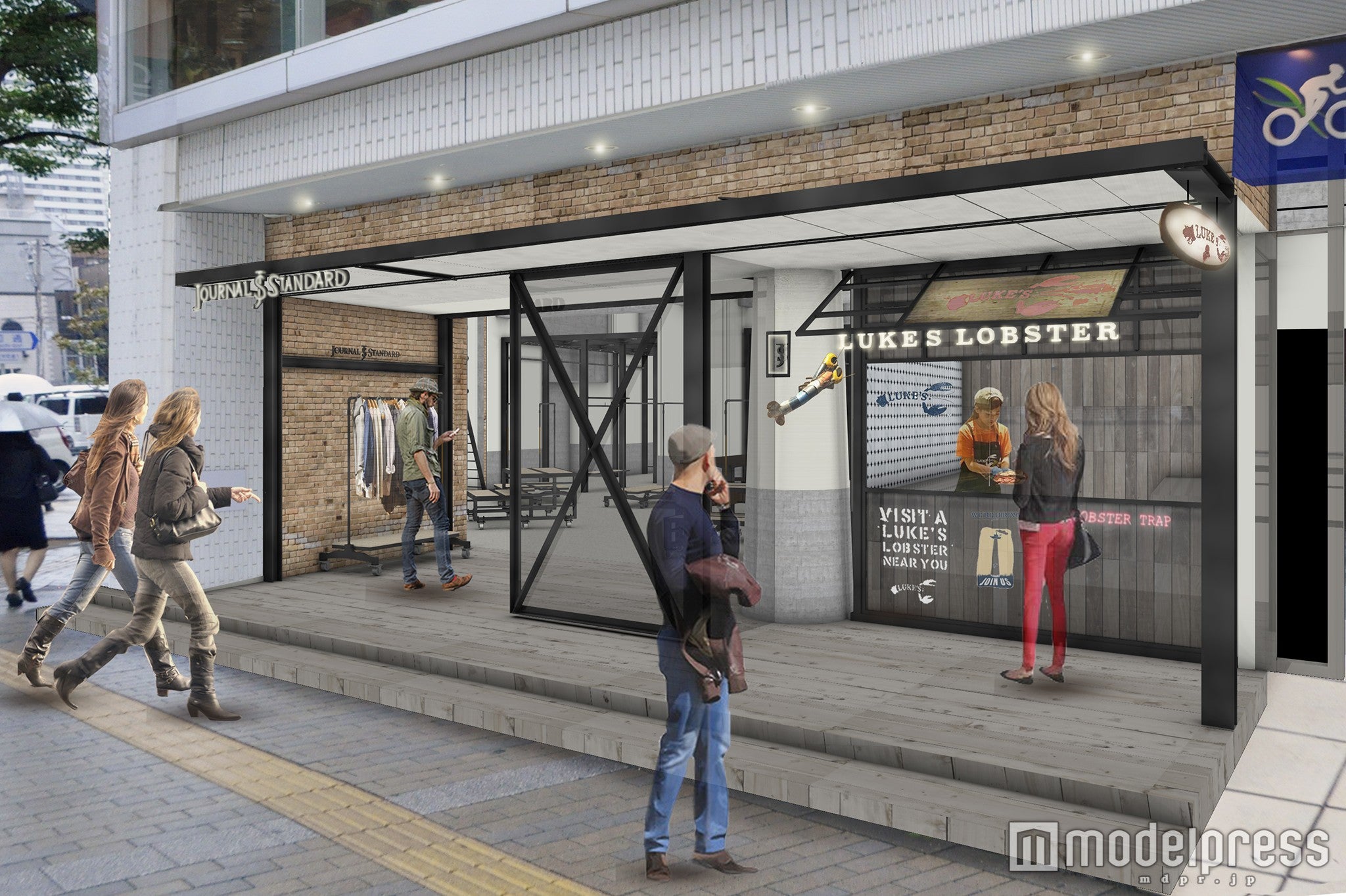 LUKE’S 神戸店 外観パース／画像提供：ベイクルーズ