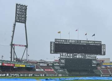 広島－日本ハムも雨天中止 台風6号接近に伴う悪天候 阪神－西武に続いて2試合目の中止発表