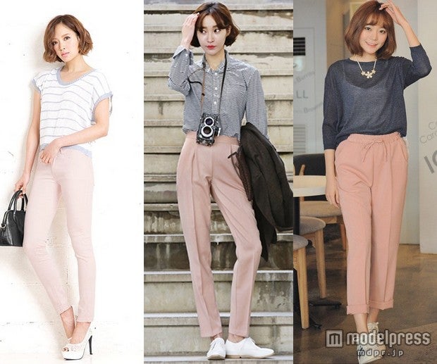 春はピンクパンツで上品な可愛さを手に入れよう